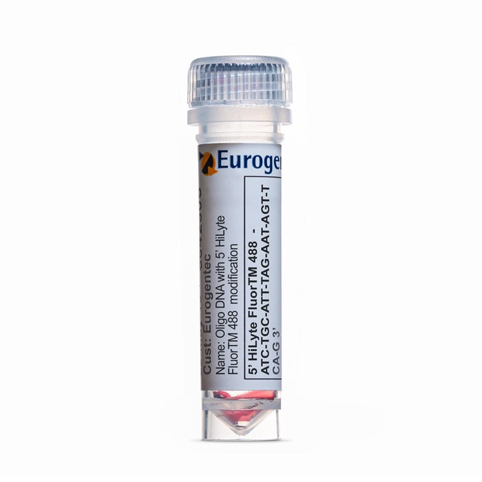 Example of a tube containing an Oligonucleotides with 5' HiLyte FluorTM 488  modification